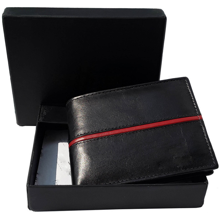 FIONA Mens Leather Bifold Wallet | Wallets For Men RFID Blocking | Genuine Leather | Extra Capacity Mens Black Wallet |