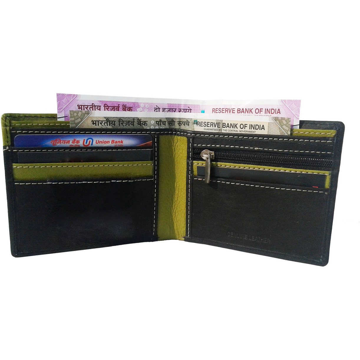 FIONA Mens Leather Bifold Wallet | Wallets For Men RFID Blocking | Genuine Leather | Extra Capacity Mens Black Wallet |
