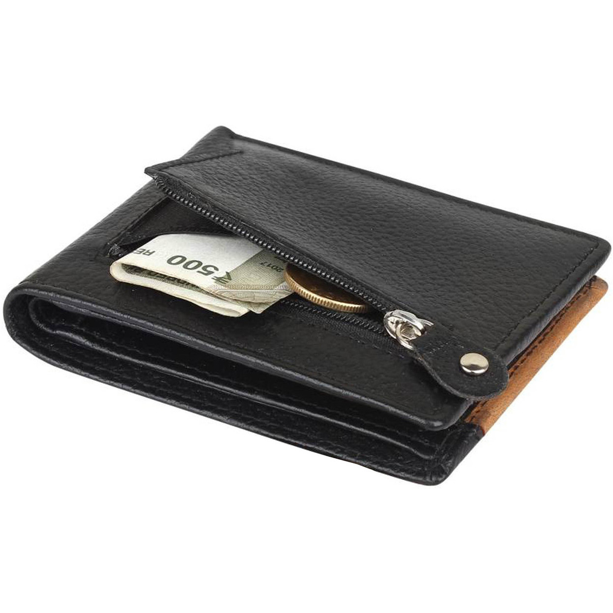 FIONA Mens Leather Bifold Wallet | Wallets For Men RFID Blocking | Genuine Leather | Extra Capacity Mens Black Wallet |