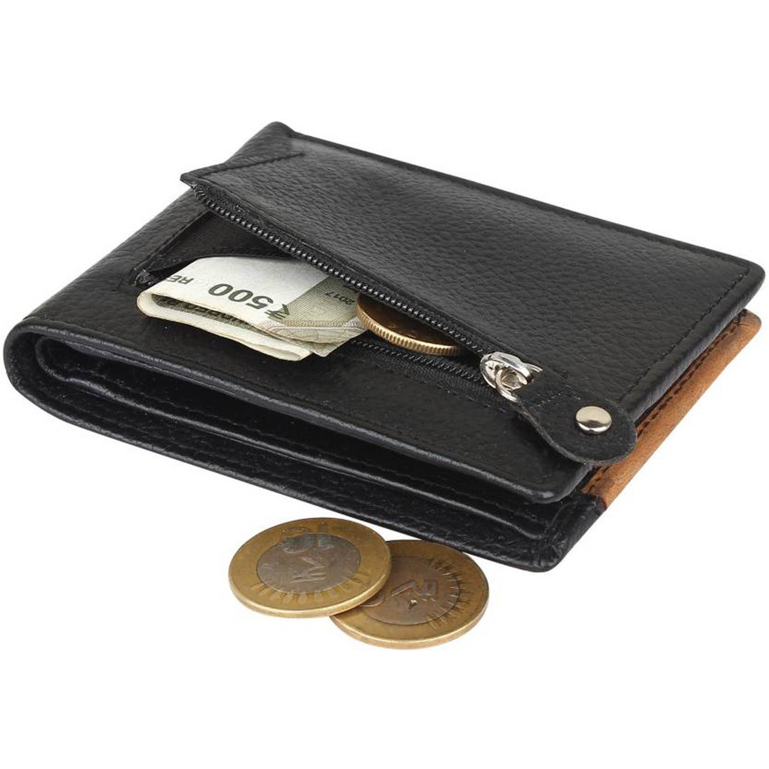 FIONA Mens Leather Bifold Wallet | Wallets For Men RFID Blocking | Genuine Leather | Extra Capacity Mens Black Wallet |