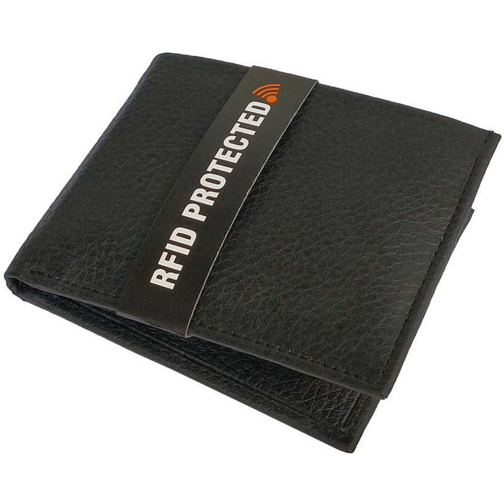 FIONA Mens Leather Bifold Wallet | Wallets For Men RFID Blocking | Genuine Leather | Extra Capacity Mens Black Wallet |