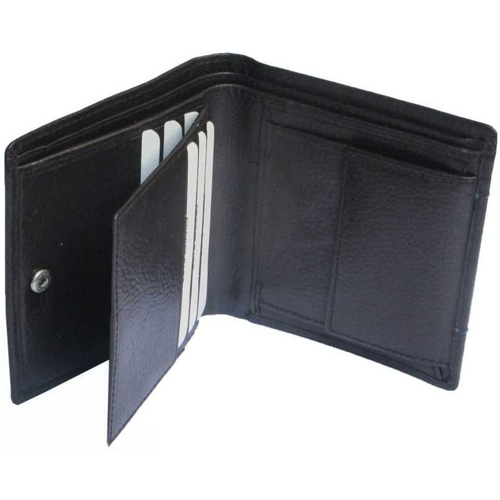 FIONA Mens Leather Bifold Wallet | Wallets For Men RFID Blocking | Genuine Leather | Extra Capacity Mens Black Wallet |