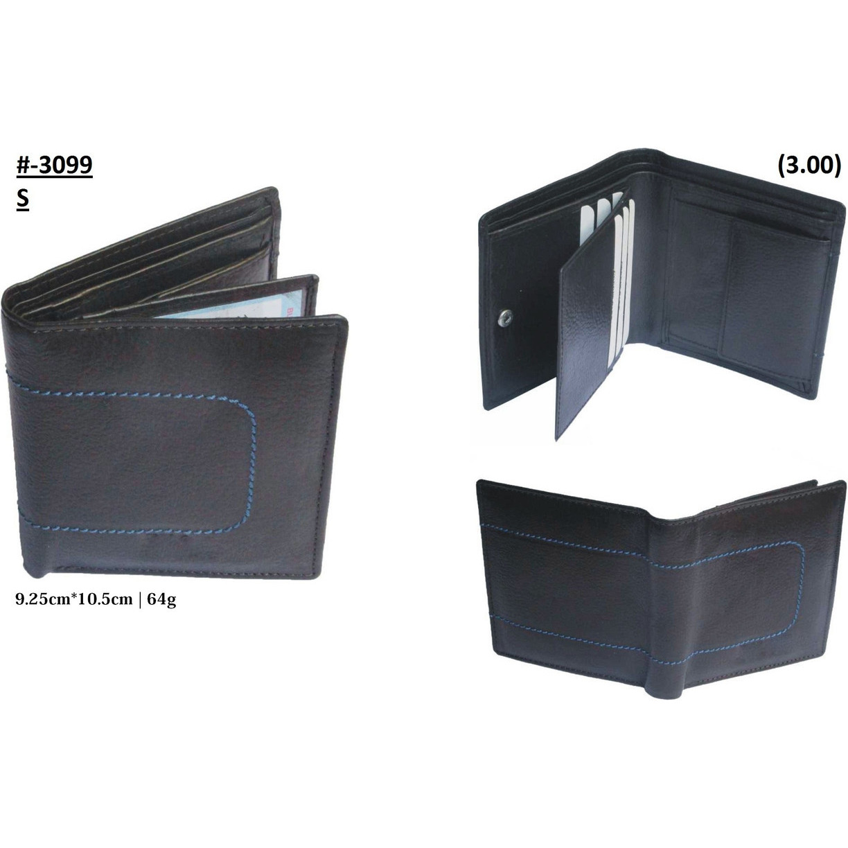 FIONA Mens Leather Bifold Wallet | Wallets For Men RFID Blocking | Genuine Leather | Extra Capacity Mens Black Wallet |