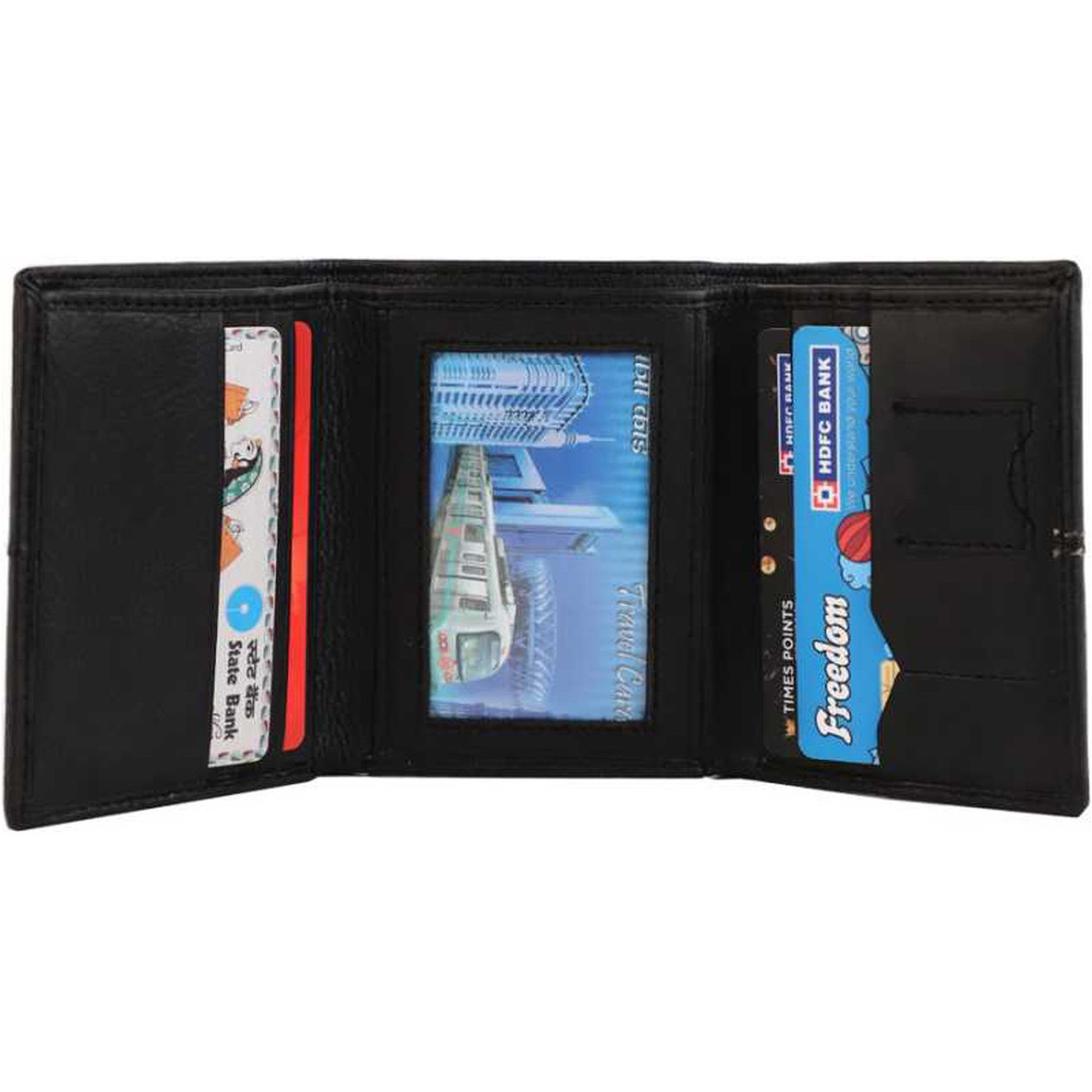 FIONA Mens Leather Bifold Wallet | Wallets For Men RFID Blocking | Genuine Leather | Extra Capacity Mens Black Wallet |