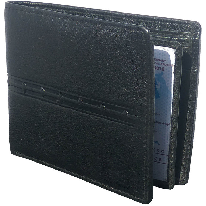 FIONA Mens Leather Bifold Wallet | Wallets For Men RFID Blocking | Genuine Leather | Extra Capacity Mens Black Wallet |