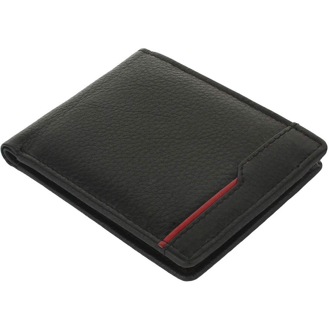 FIONA Mens Leather Bifold Wallet | Wallets For Men RFID Blocking | Genuine Leather | Extra Capacity Mens Black Wallet |