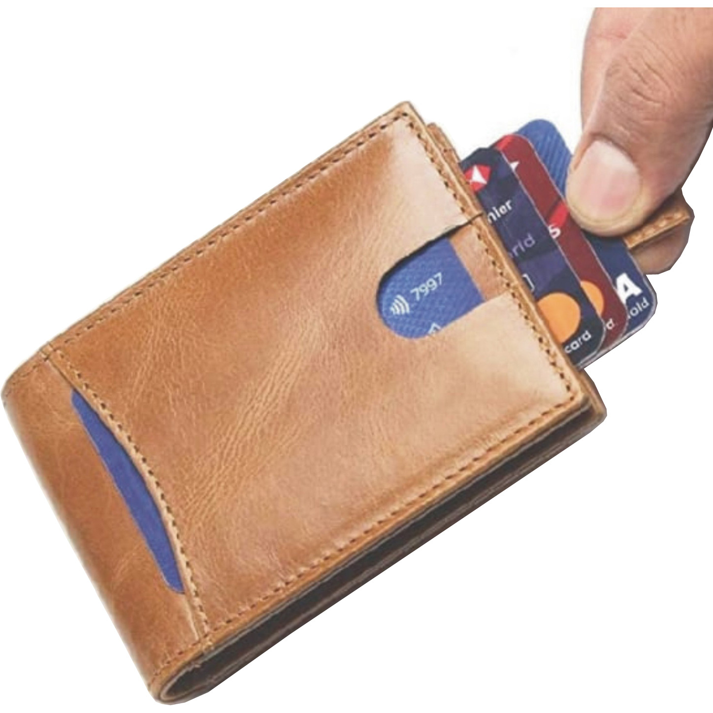 FIONA Mens Leather Bifold Wallet | Wallets For Men RFID Blocking | Genuine Leather | Extra Capacity Mens Brown Wallet |