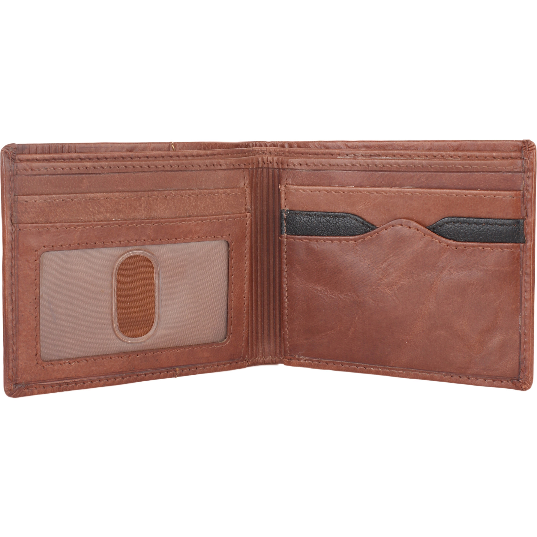 FIONA Mens Leather Bifold Wallet | Wallets For Men RFID Blocking | Genuine Leather | Extra Capacity Mens Brown Wallet |