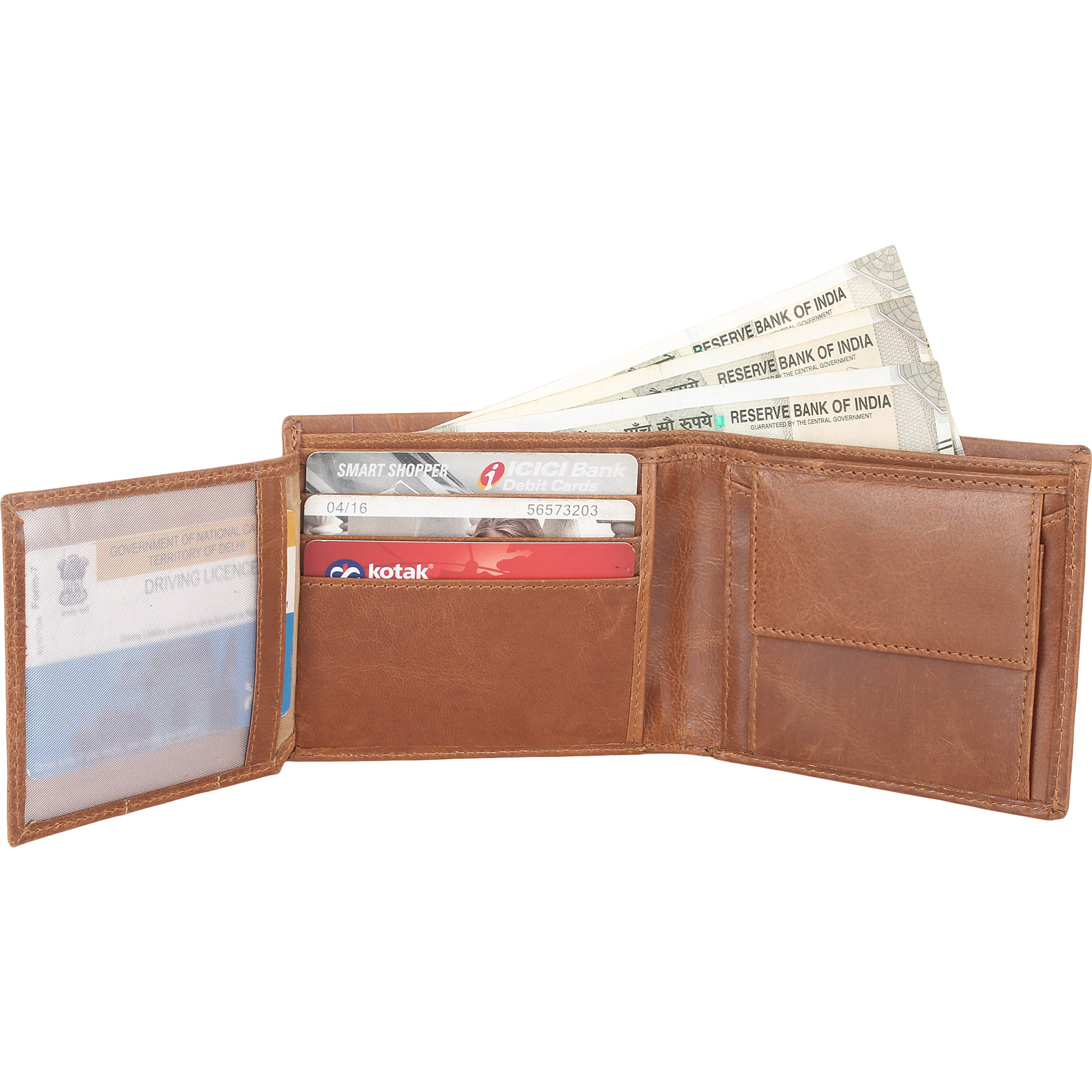 FIONA Mens Leather Bifold Wallet | Wallets For Men RFID Blocking | Genuine Leather | Extra Capacity Mens Brown Wallet |