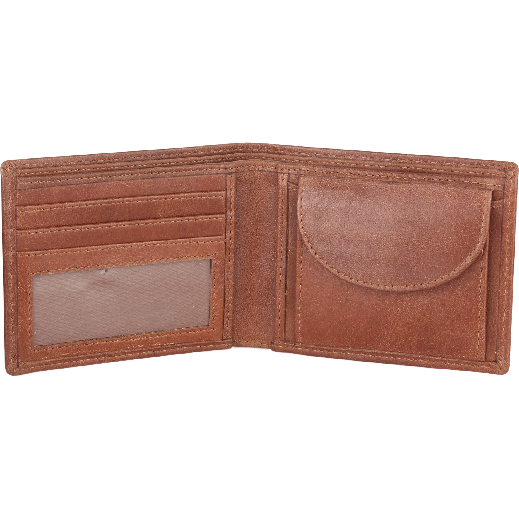 FIONA Mens Leather Bifold Wallet | Wallets For Men RFID Blocking | Genuine Leather | Extra Capacity Mens Brown Wallet |