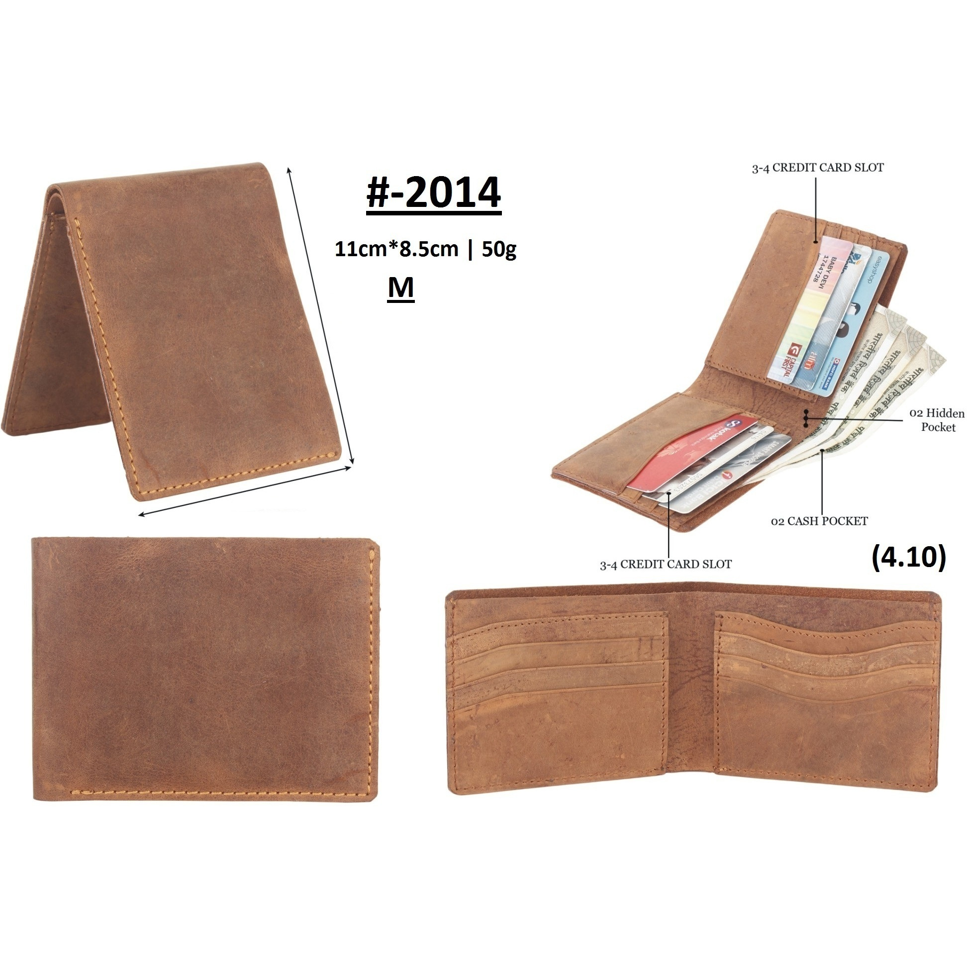 FIONA Mens Leather Bifold Wallet | Wallets For Men RFID Blocking | Genuine Leather | Extra Capacity Mens Brown Wallet |