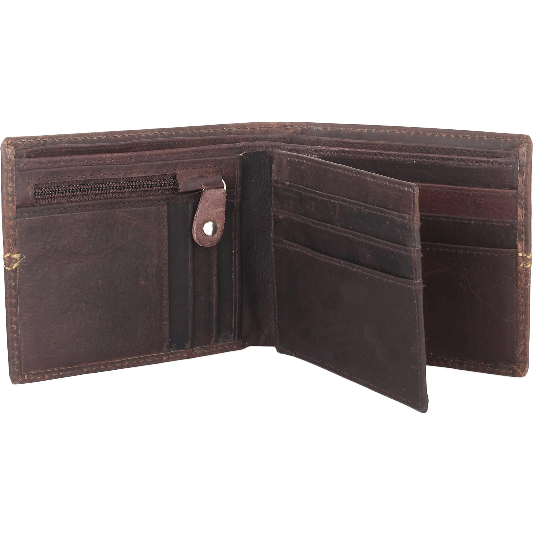 FIONA Mens Leather Bifold Wallet | Wallets For Men RFID Blocking | Genuine Leather | Extra Capacity Mens Brown Wallet |
