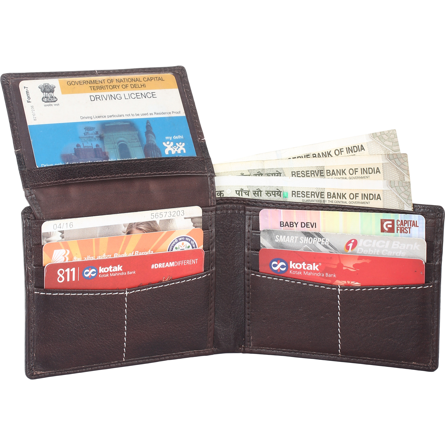 FIONA Mens Leather Bifold Wallet | Wallets For Men RFID Blocking | Genuine Leather | Extra Capacity Mens Brown Wallet |