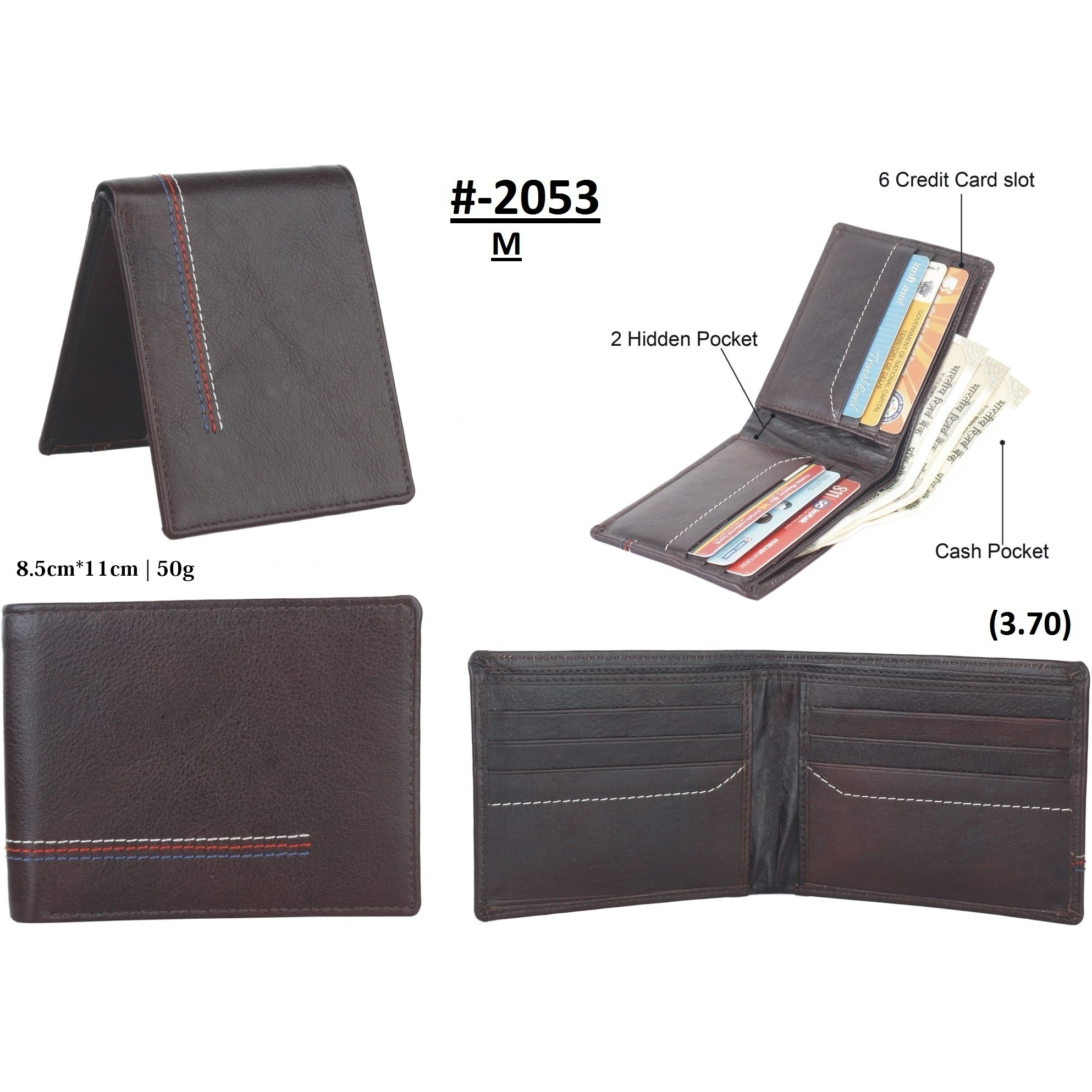 FIONA Mens Leather Bifold Wallet | Wallets For Men RFID Blocking | Genuine Leather | Extra Capacity Mens Brown Wallet |