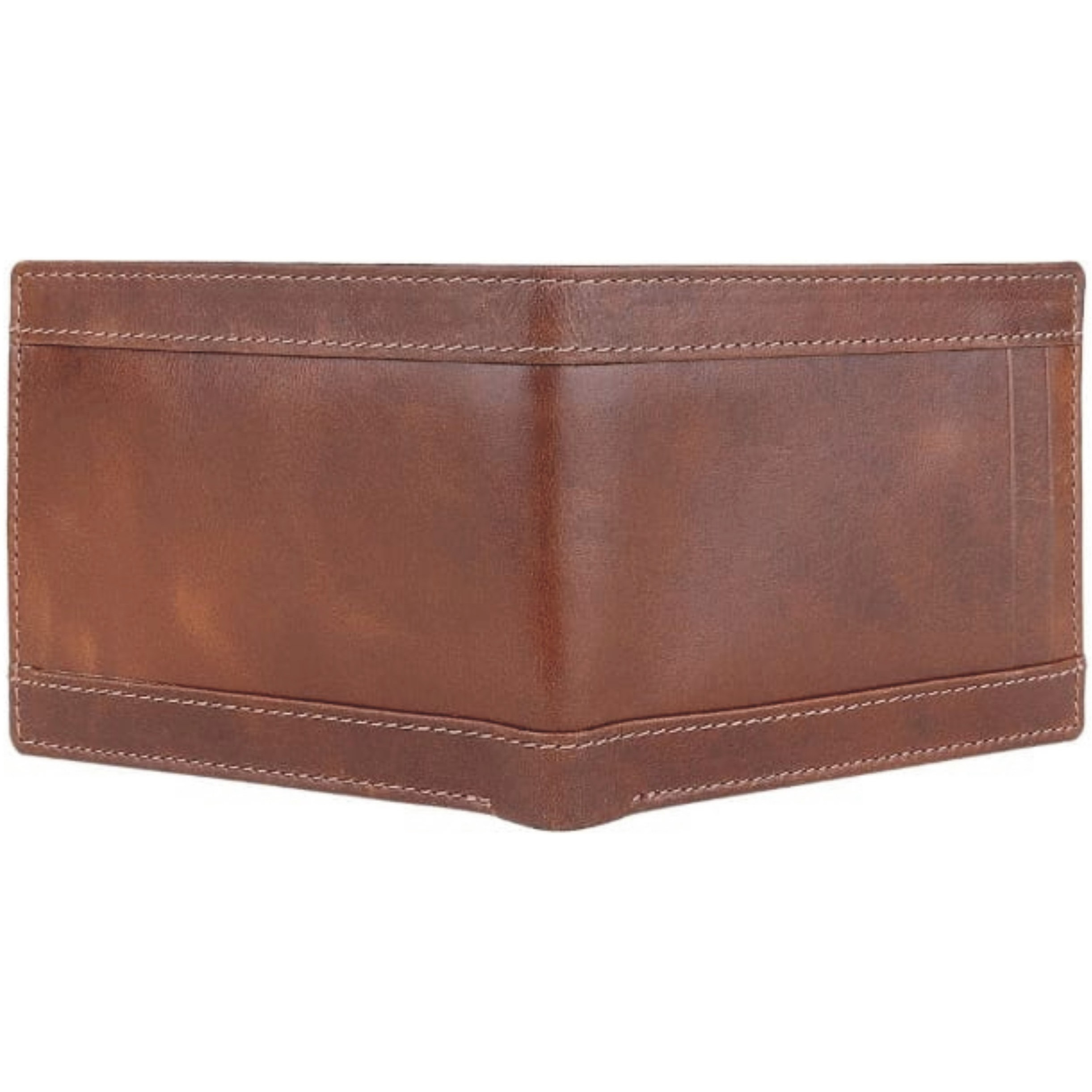 FIONA Mens Leather Bifold Wallet | Wallets For Men RFID Blocking | Genuine Leather | Extra Capacity Mens Brown Wallet |