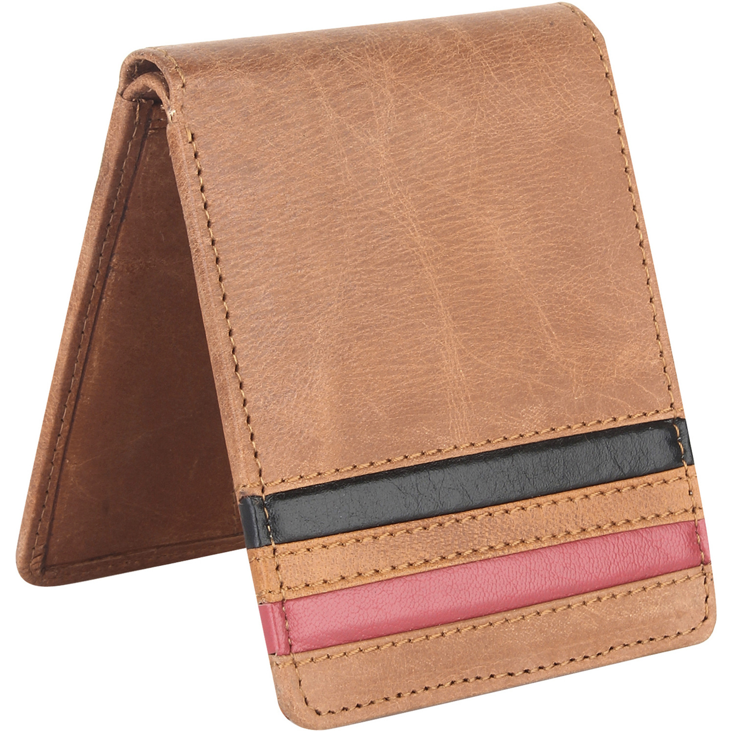 FIONA Mens Leather Bifold Wallet | Wallets For Men RFID Blocking | Genuine Leather | Extra Capacity Mens Brown Wallet |