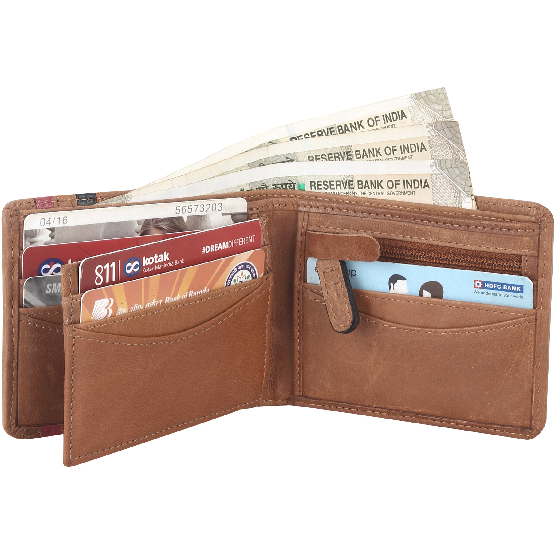 FIONA Mens Leather Bifold Wallet | Wallets For Men RFID Blocking | Genuine Leather | Extra Capacity Mens Brown Wallet |
