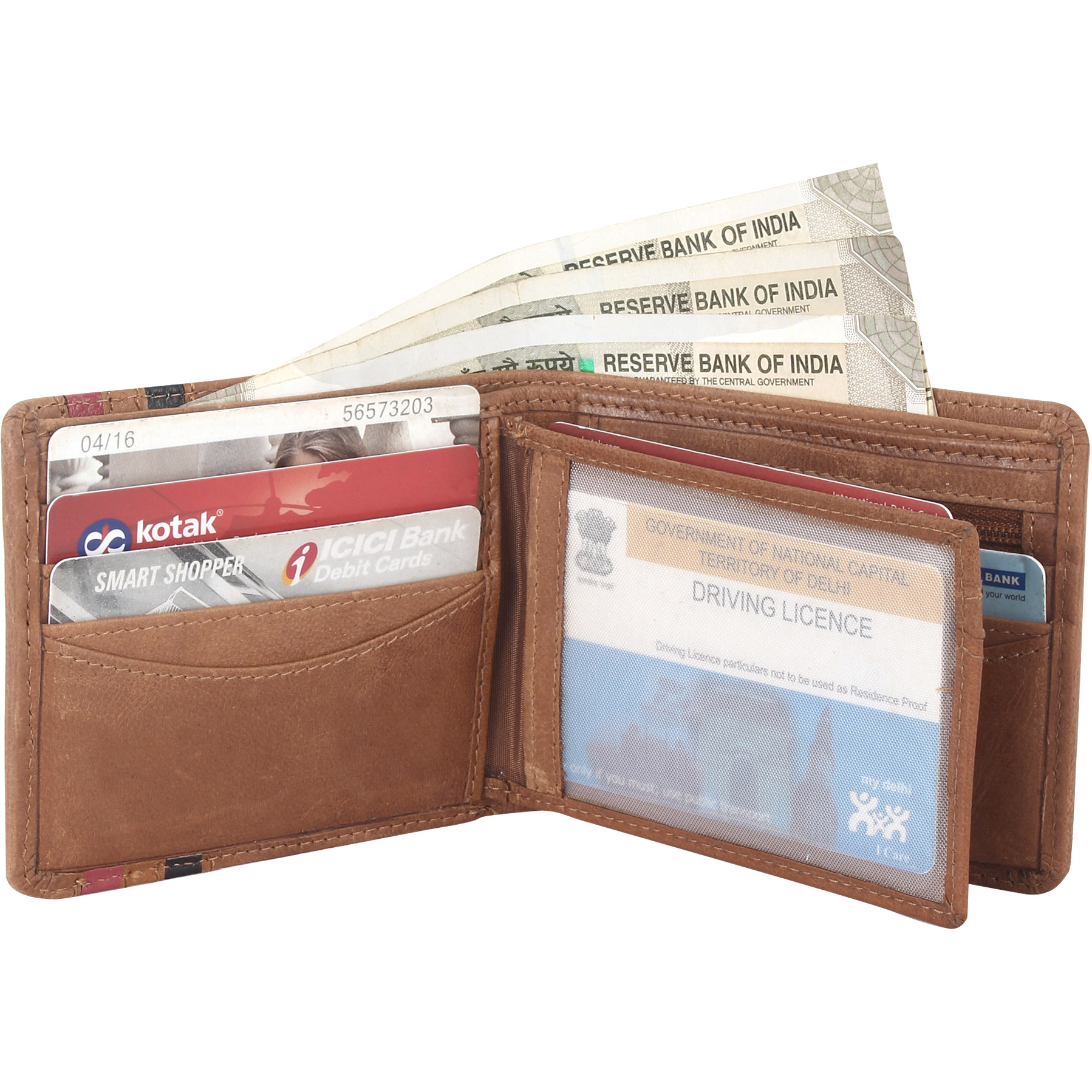 FIONA Mens Leather Bifold Wallet | Wallets For Men RFID Blocking | Genuine Leather | Extra Capacity Mens Brown Wallet |
