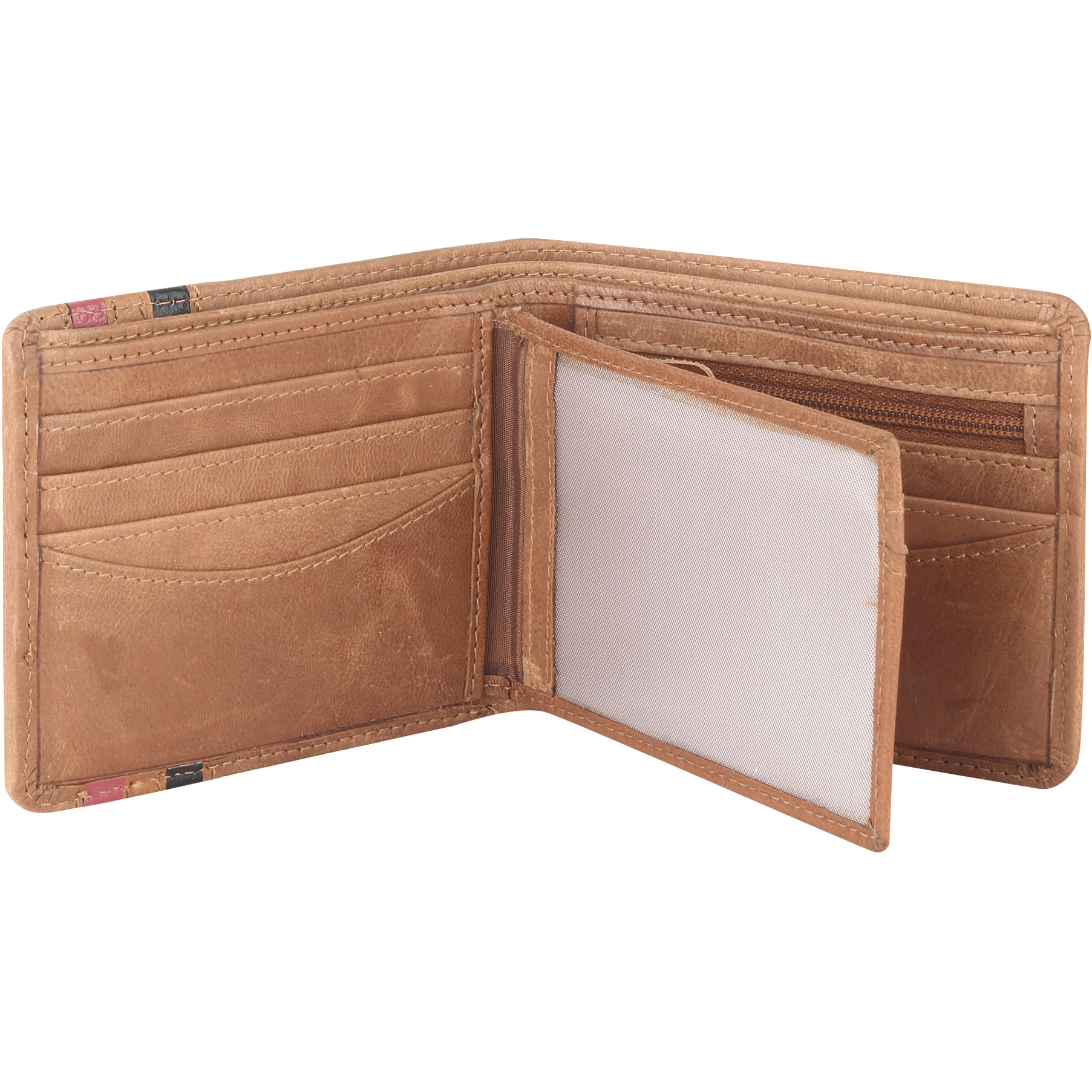 FIONA Mens Leather Bifold Wallet | Wallets For Men RFID Blocking | Genuine Leather | Extra Capacity Mens Brown Wallet |