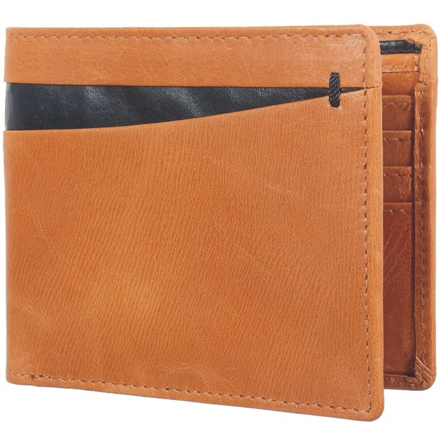 FIONA Mens Leather Bifold Wallet | Wallets For Men RFID Blocking | Genuine Leather | Extra Capacity Mens Brown Wallet |