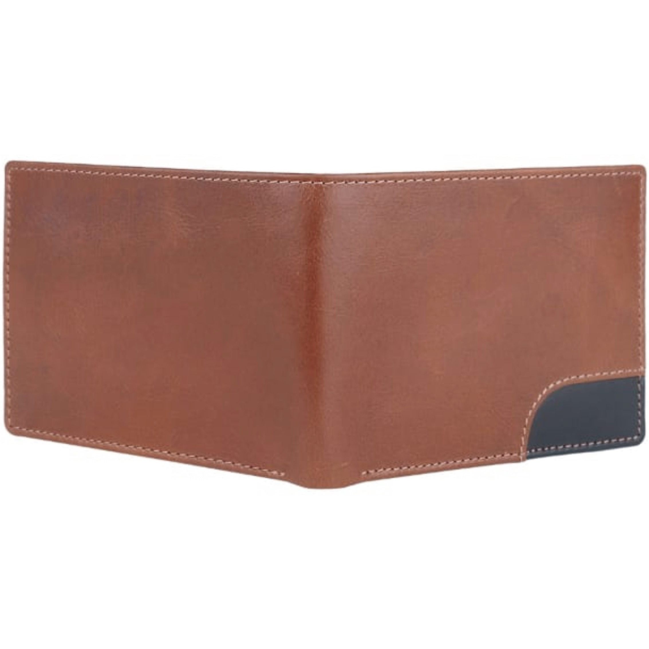FIONA Mens Leather Bifold Wallet | Wallets For Men RFID Blocking | Genuine Leather | Extra Capacity Mens Brown Wallet |