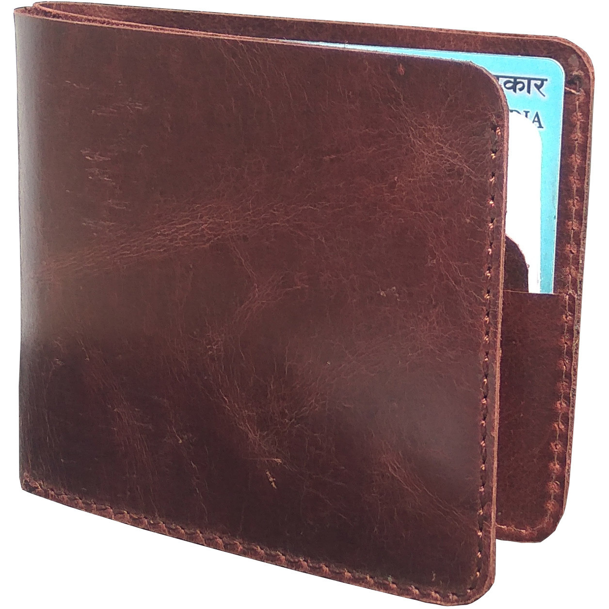 FIONA Mens Leather Bifold Wallet | Wallets For Men RFID Blocking | Genuine Leather | Extra Capacity Mens Brown Wallet |