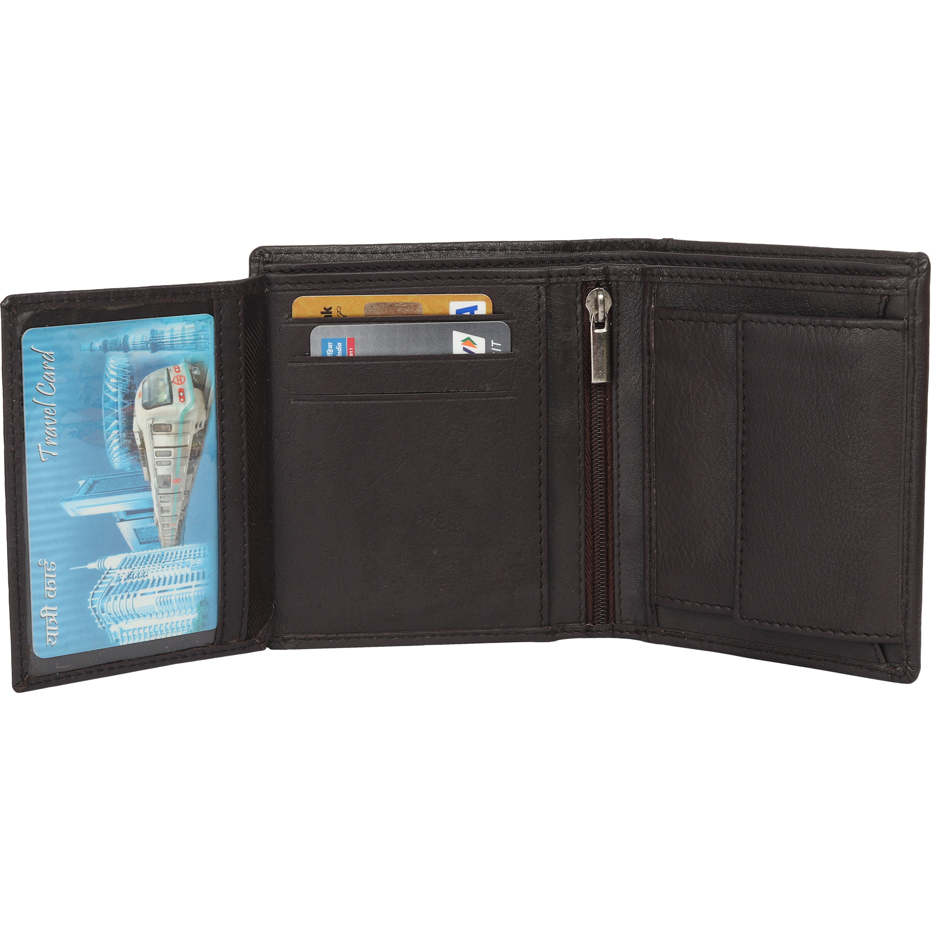 FIONA Mens Leather Bifold Wallet | Wallets For Men RFID Blocking | Genuine Leather | Extra Capacity Mens Brown Wallet |