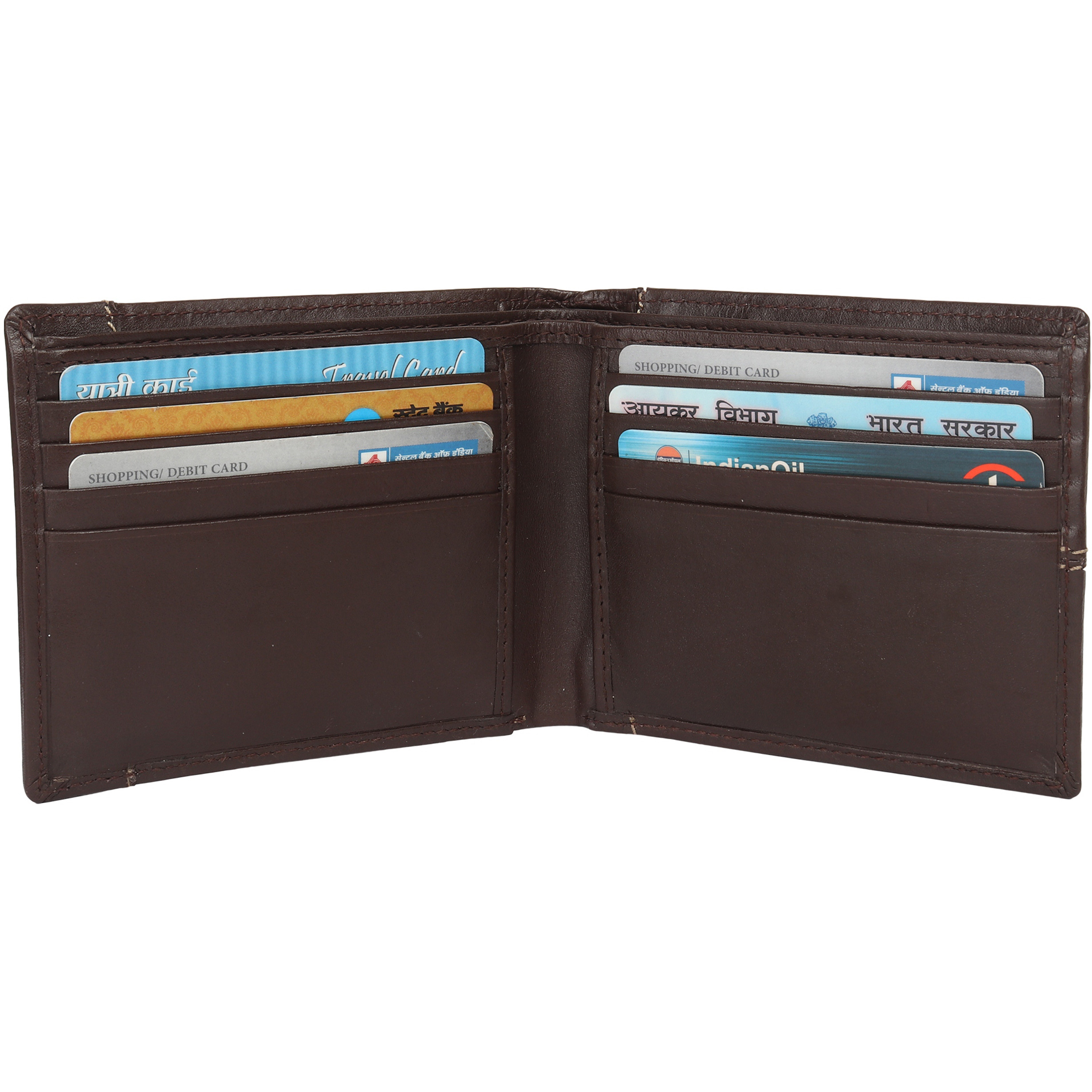 FIONA Mens Leather Bifold Wallet | Wallets For Men RFID Blocking | Genuine Leather | Extra Capacity Mens Brown Wallet |
