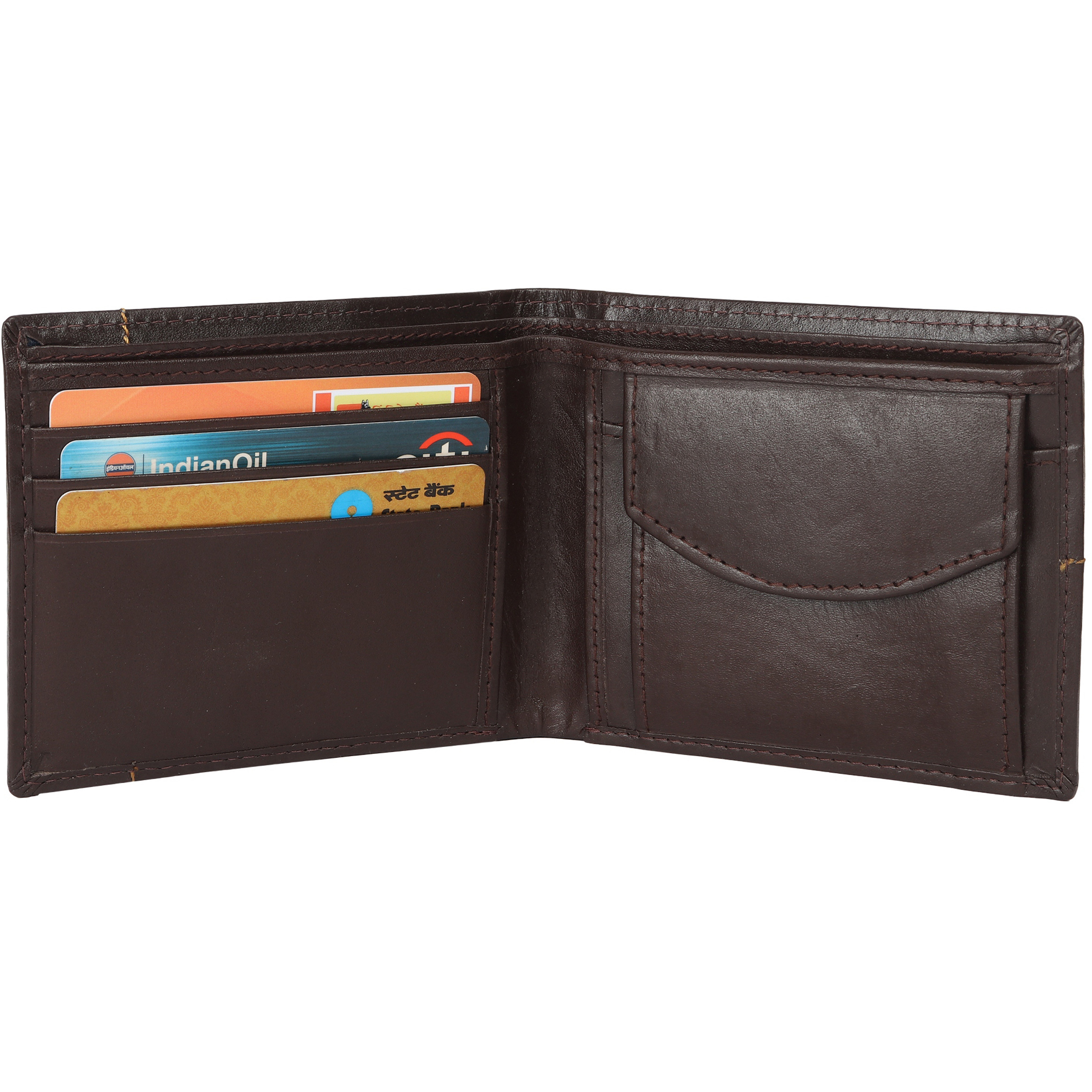 FIONA Mens Leather Bifold Wallet | Wallets For Men RFID Blocking | Genuine Leather | Extra Capacity Mens Brown Wallet |