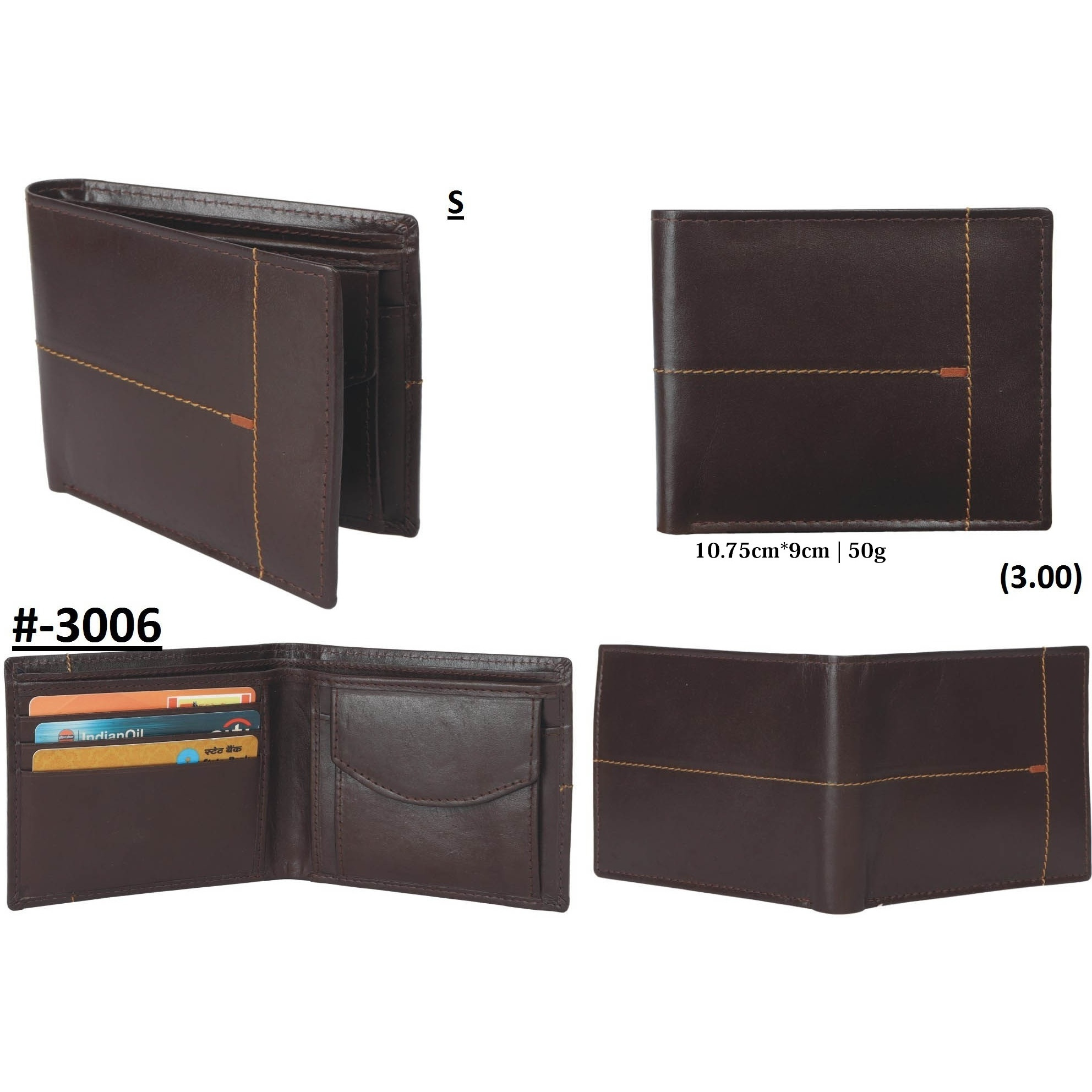 FIONA Mens Leather Bifold Wallet | Wallets For Men RFID Blocking | Genuine Leather | Extra Capacity Mens Brown Wallet |