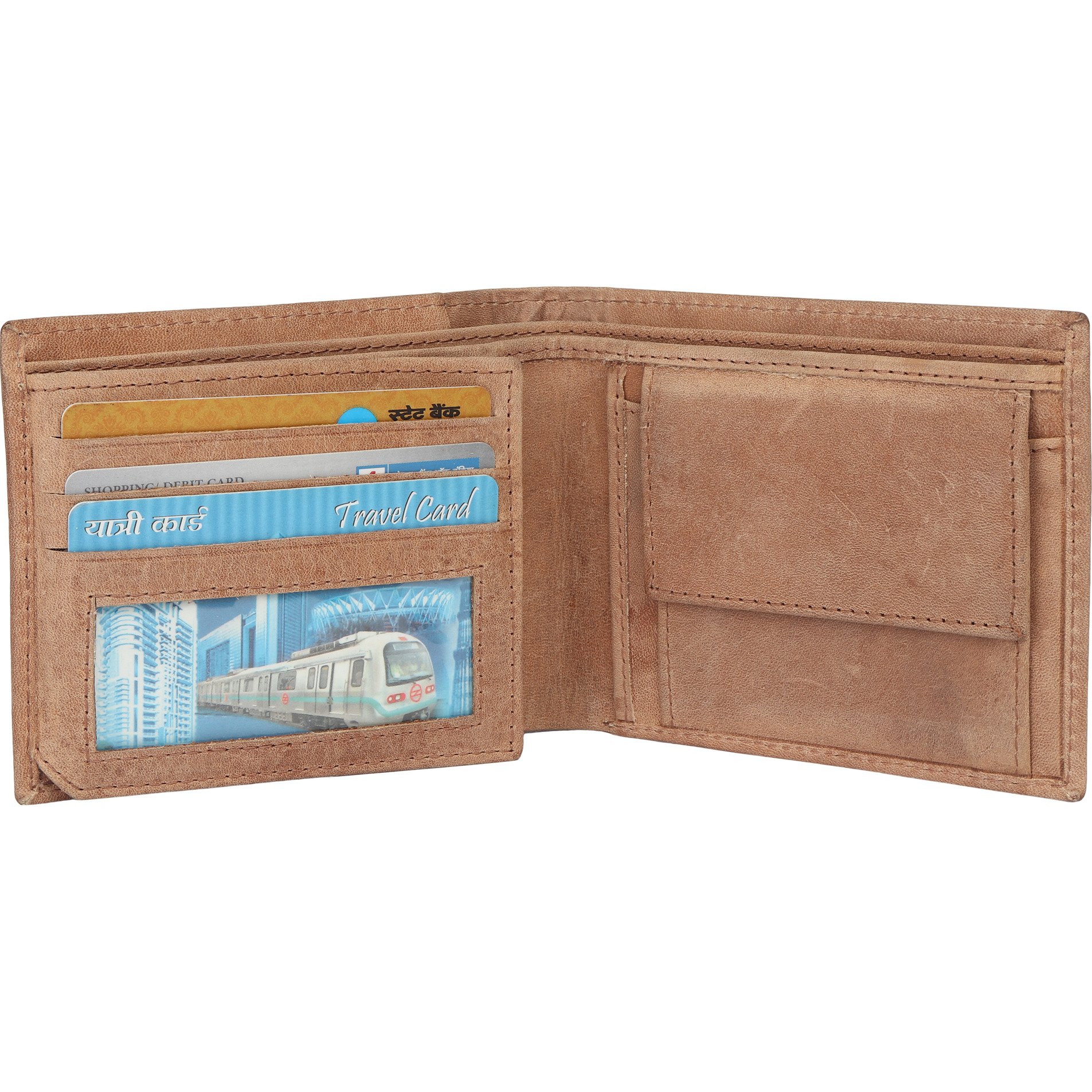 FIONA Mens Leather Bifold Wallet | Wallets For Men RFID Blocking | Genuine Leather | Extra Capacity Mens Brown Wallet |