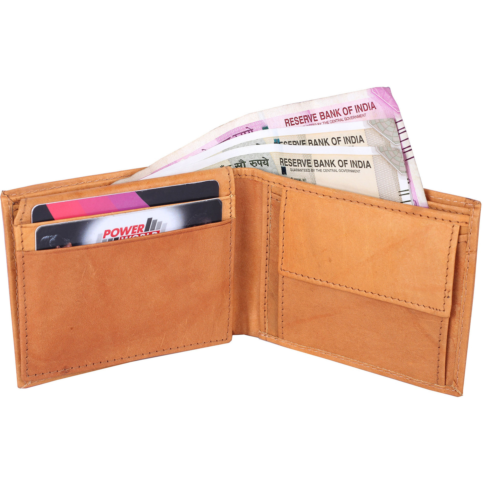 FIONA Mens Leather Bifold Wallet | Wallets For Men RFID Blocking | Genuine Leather | Extra Capacity Mens Brown Wallet |