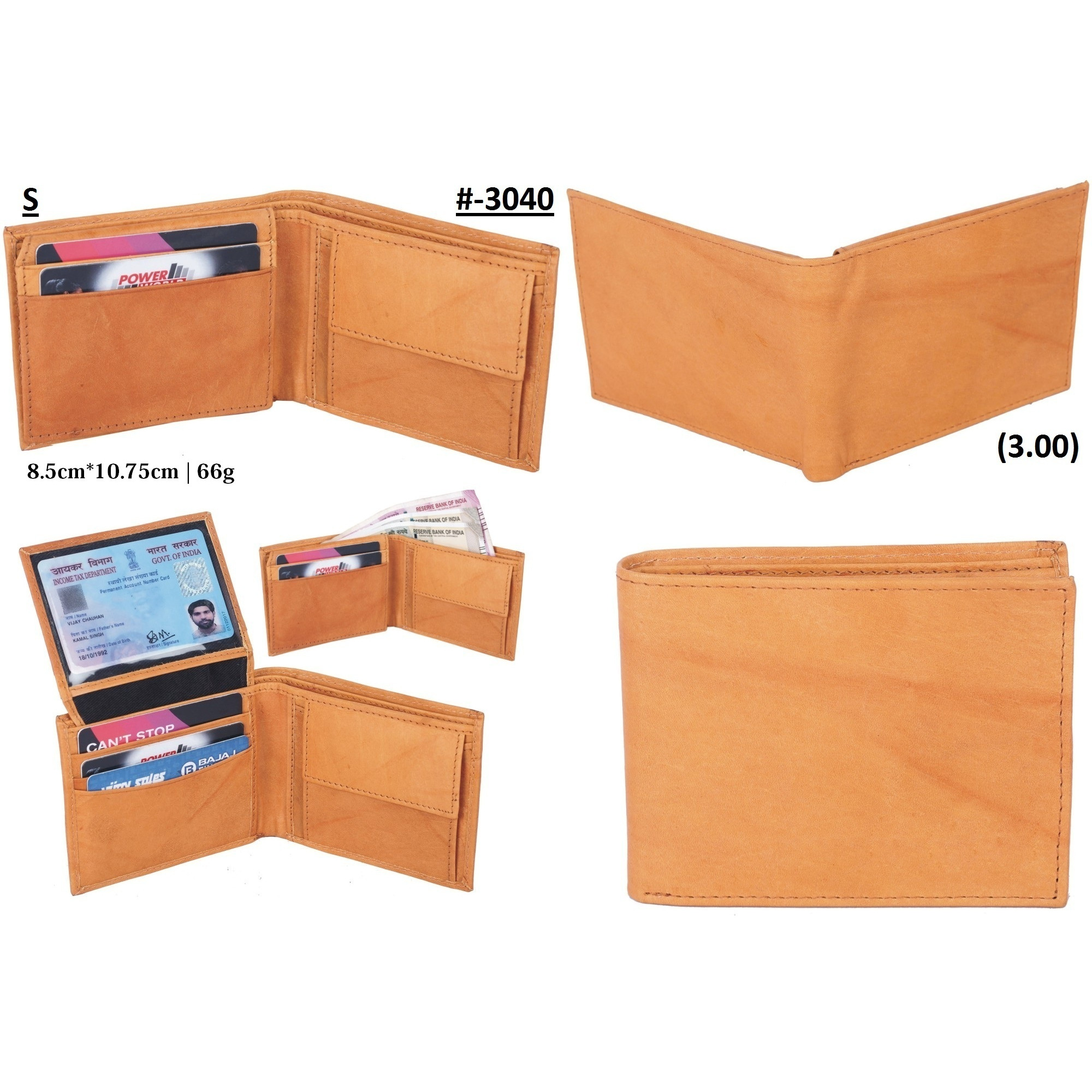 FIONA Mens Leather Bifold Wallet | Wallets For Men RFID Blocking | Genuine Leather | Extra Capacity Mens Brown Wallet |