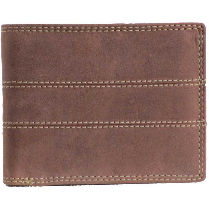 FIONA Mens Leather Bifold Wallet | Wallets For Men RFID Blocking | Genuine Leather | Extra Capacity Mens Brown Wallet |