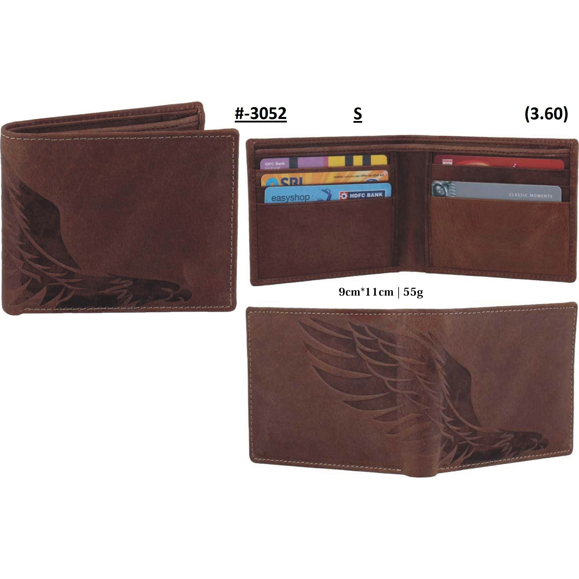 FIONA Mens Leather Bifold Wallet | Wallets For Men RFID Blocking | Genuine Leather | Extra Capacity Mens Brown Wallet |