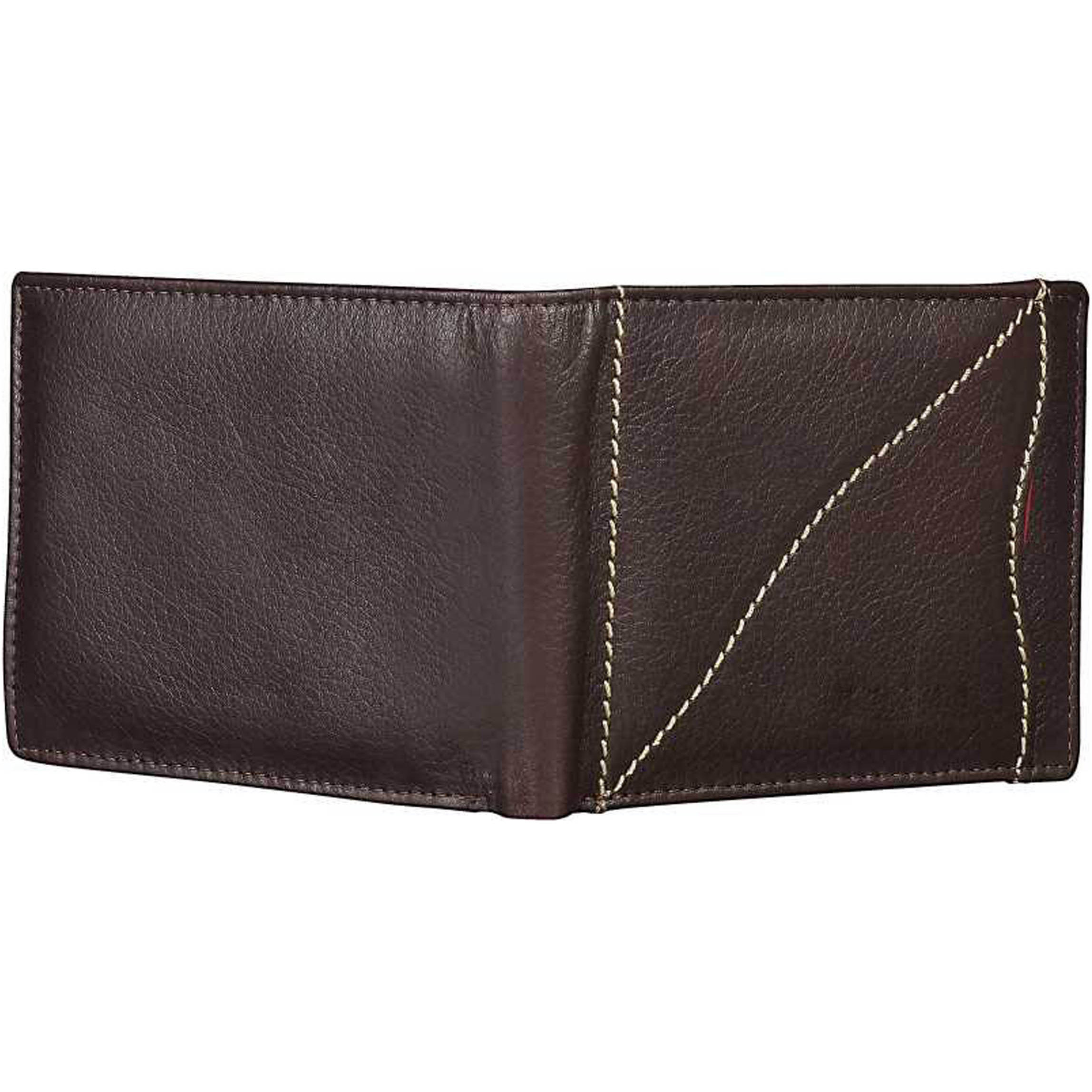 FIONA Mens Leather Bifold Wallet | Wallets For Men RFID Blocking | Genuine Leather | Extra Capacity Mens Brown Wallet |