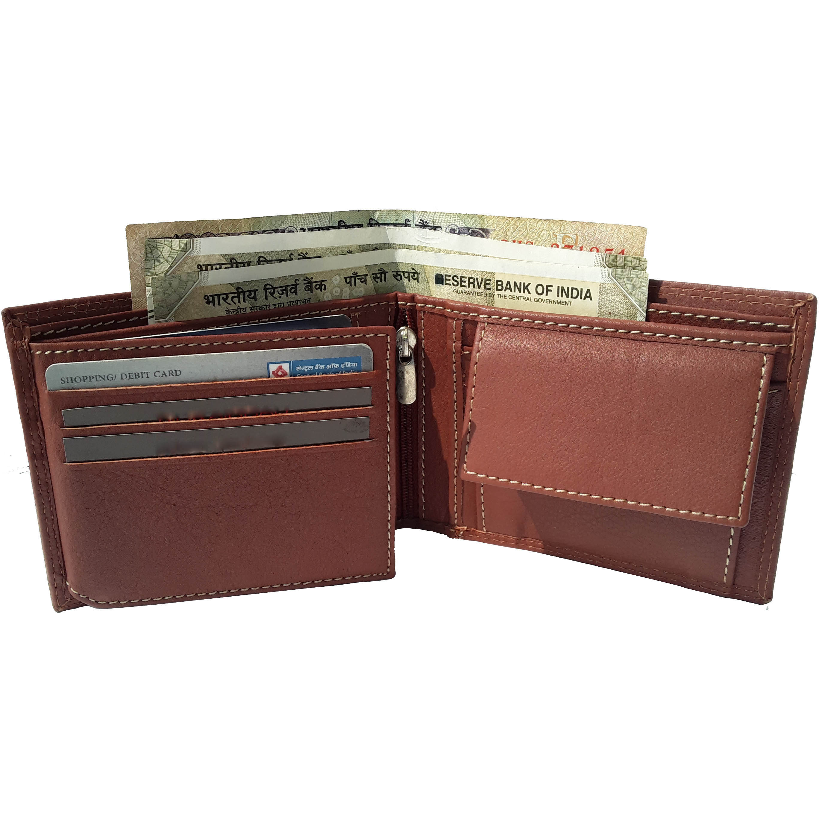 FIONA Mens Leather Bifold Wallet | Wallets For Men RFID Blocking | Genuine Leather | Extra Capacity Mens Brown Wallet |