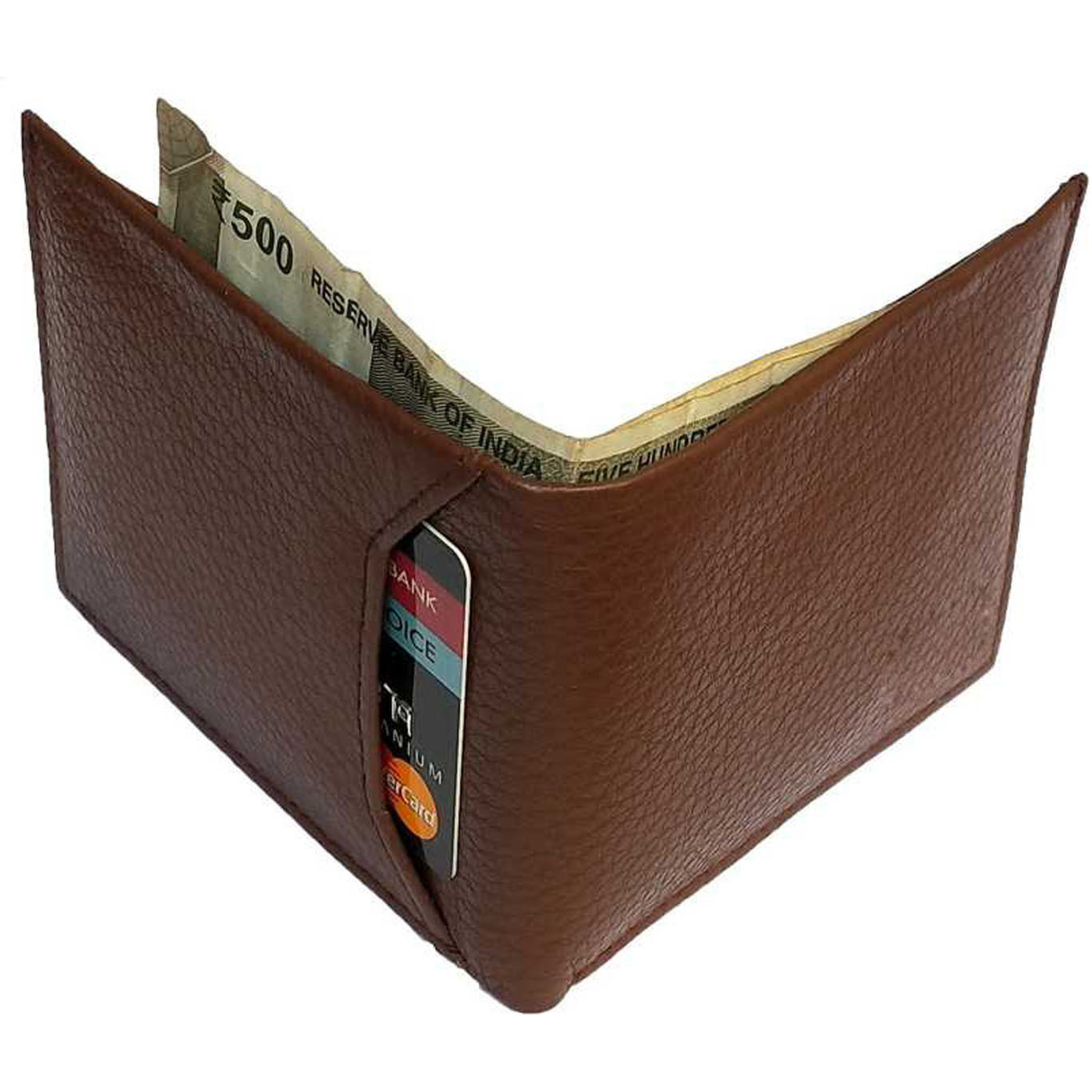 FIONA Mens Leather Bifold Wallet | Wallets For Men RFID Blocking | Genuine Leather | Extra Capacity Mens Brown Wallet |