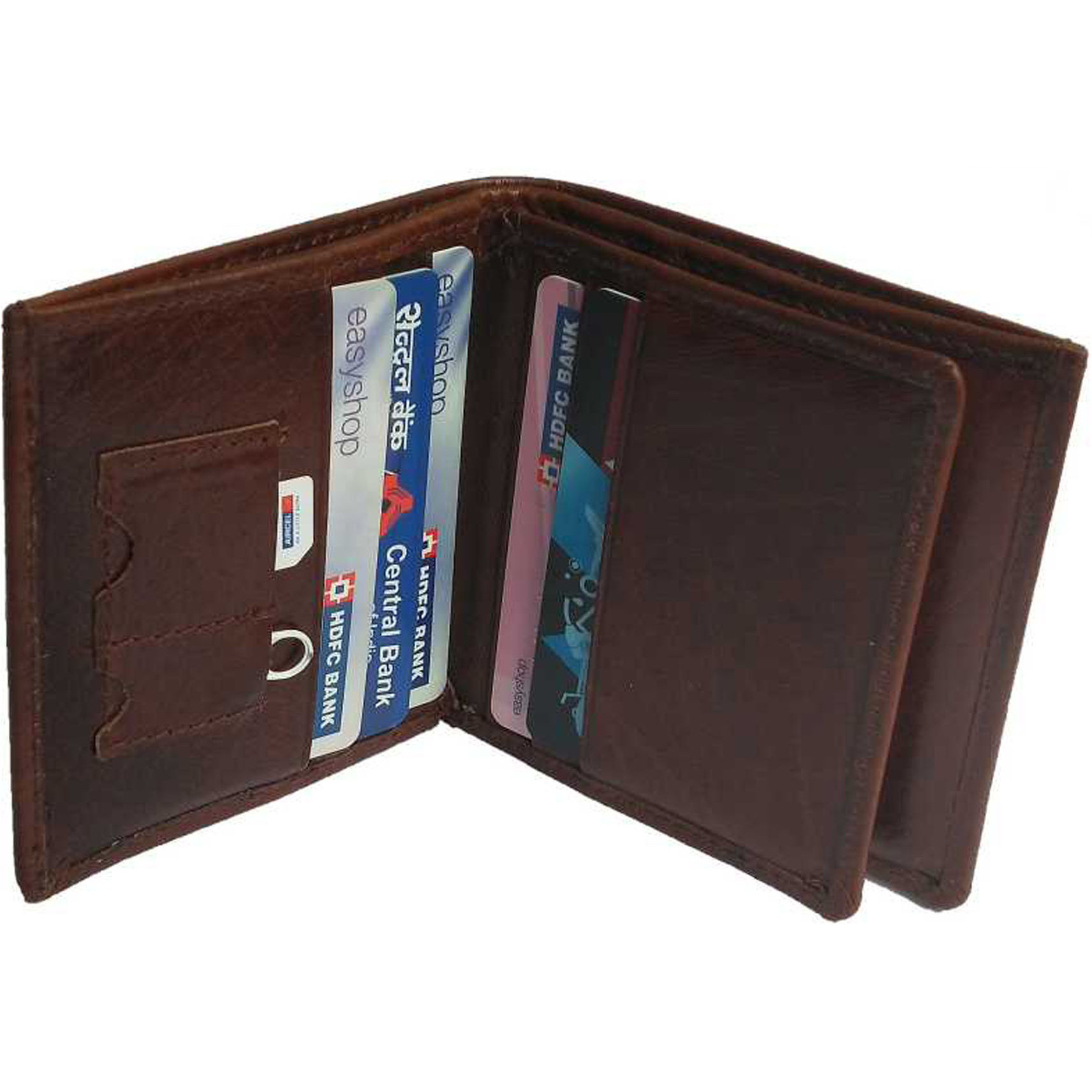 FIONA Mens Leather Bifold Wallet | Wallets For Men RFID Blocking | Genuine Leather | Extra Capacity Mens Brown Wallet |