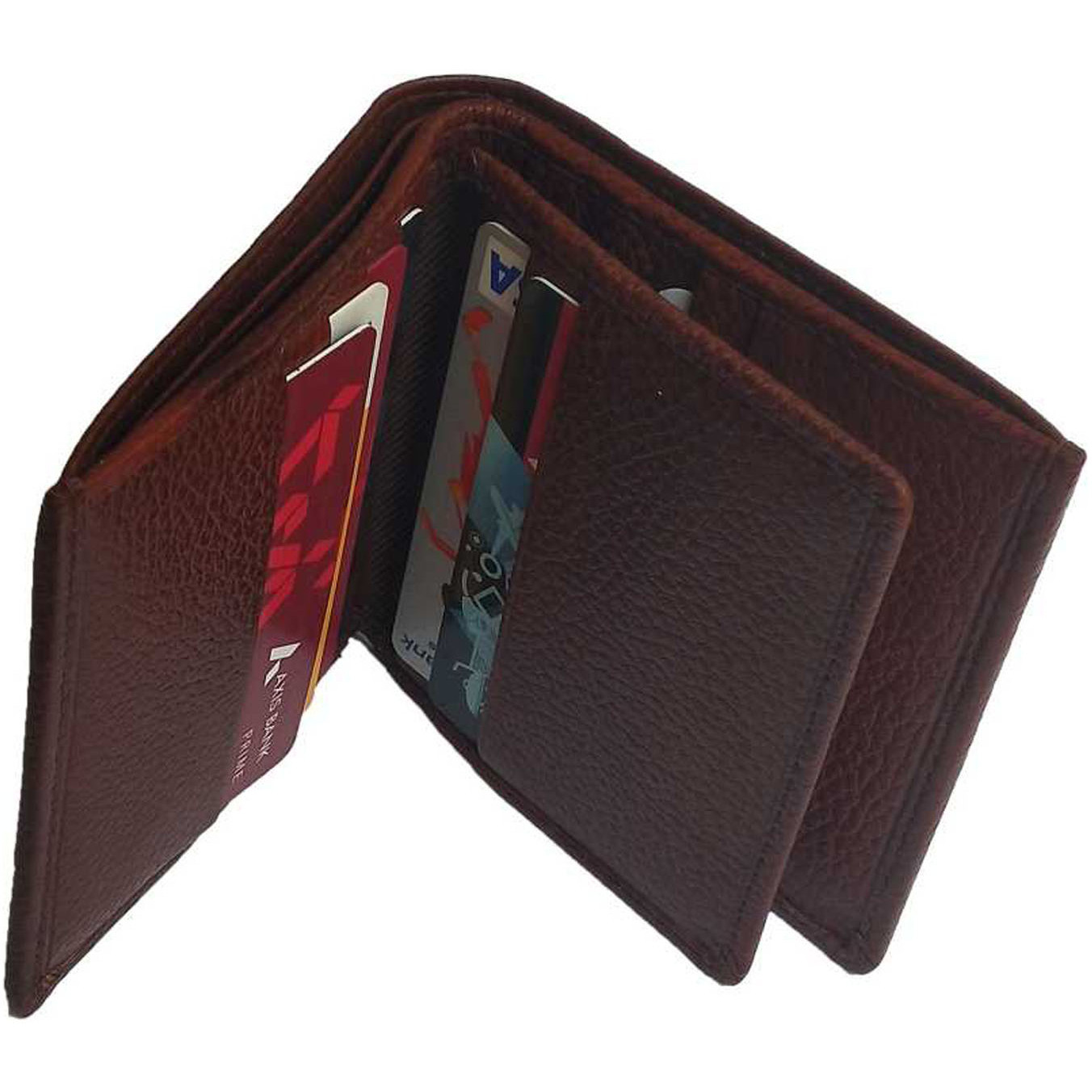 FIONA Mens Leather Bifold Wallet | Wallets For Men RFID Blocking | Genuine Leather | Extra Capacity Mens Brown Wallet |