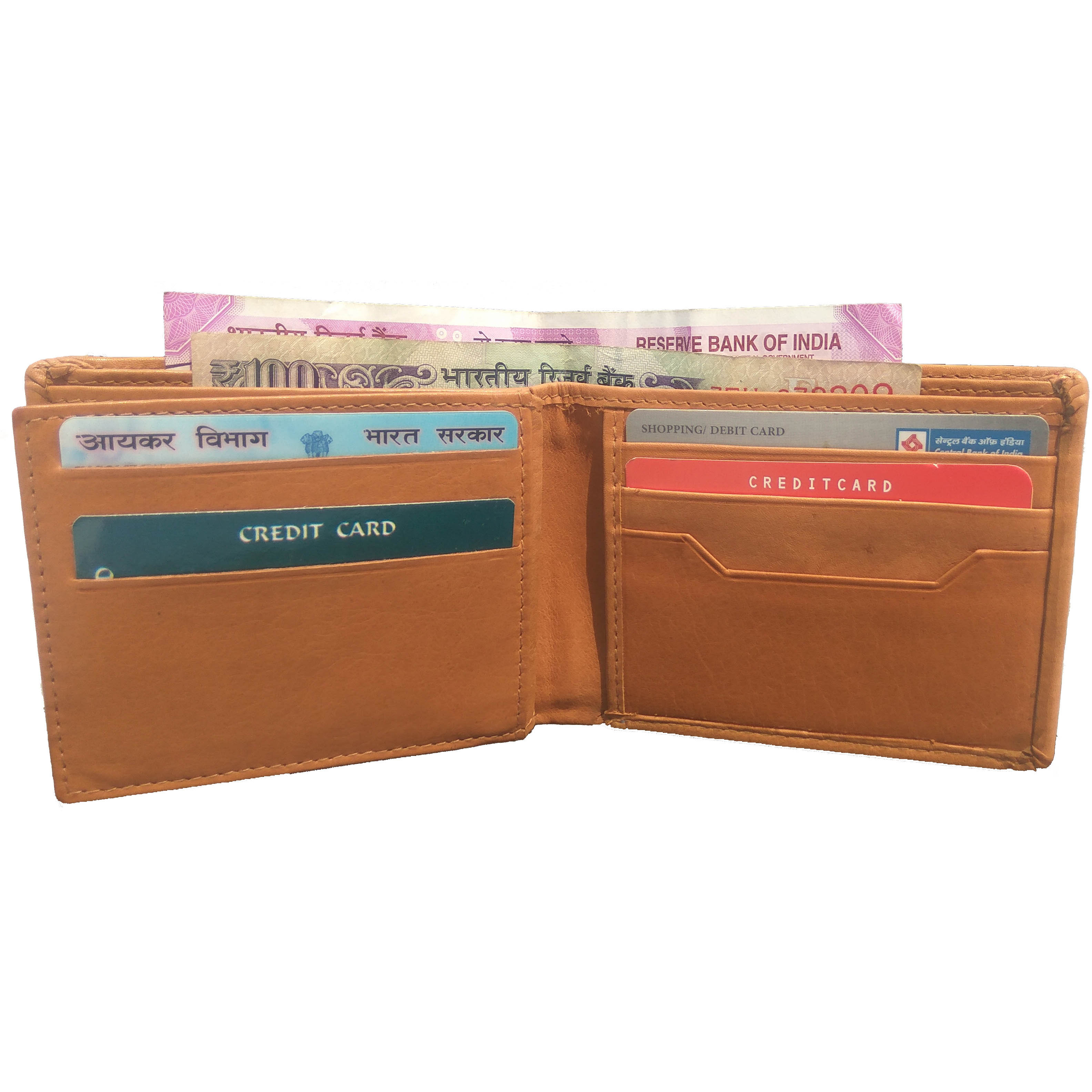 FIONA Mens Leather Bifold Wallet | Wallets For Men RFID Blocking | Genuine Leather | Extra Capacity Mens Brown Wallet |