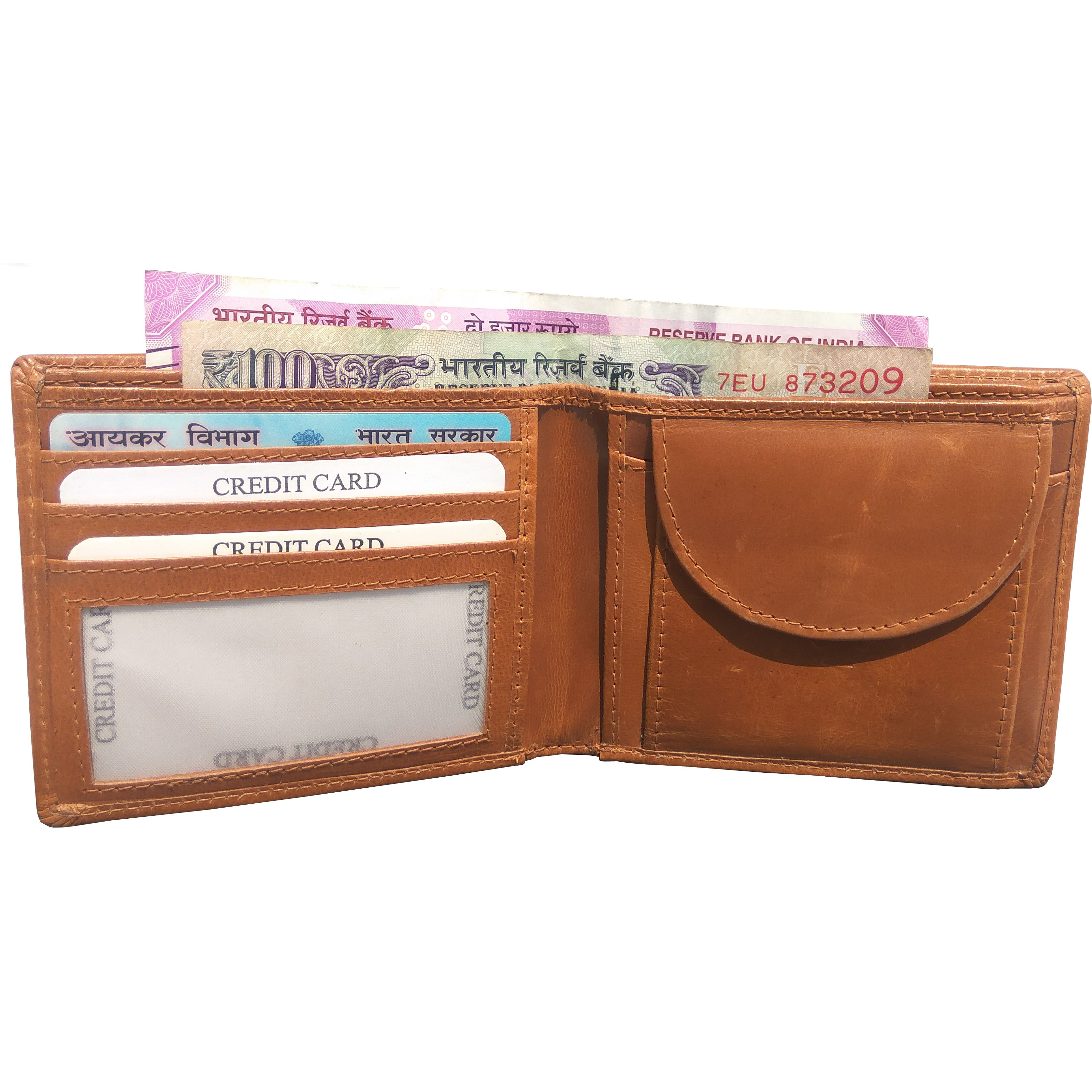 FIONA Mens Leather Bifold Wallet | Wallets For Men RFID Blocking | Genuine Leather | Extra Capacity Mens Brown Wallet |