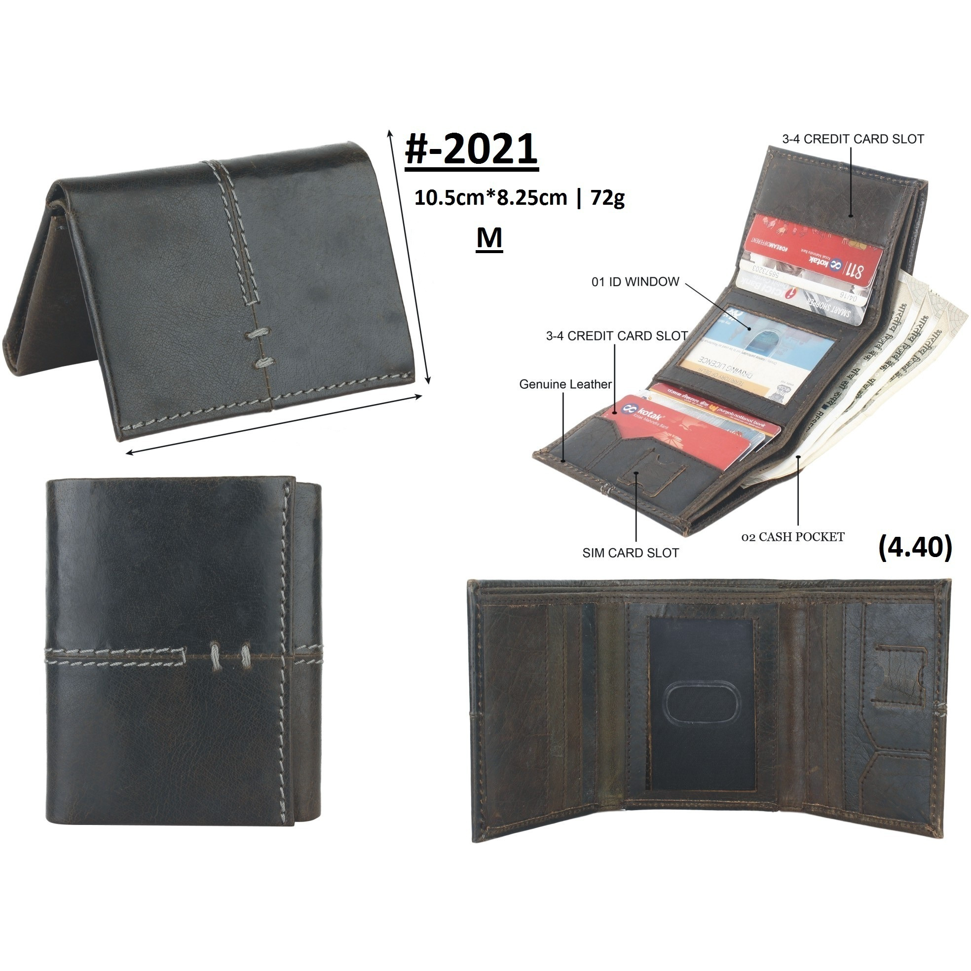 FIONA Mens Leather Bifold Wallet | Wallets For Men RFID Blocking | Genuine Leather | Extra Capacity Mens Green Wallet |