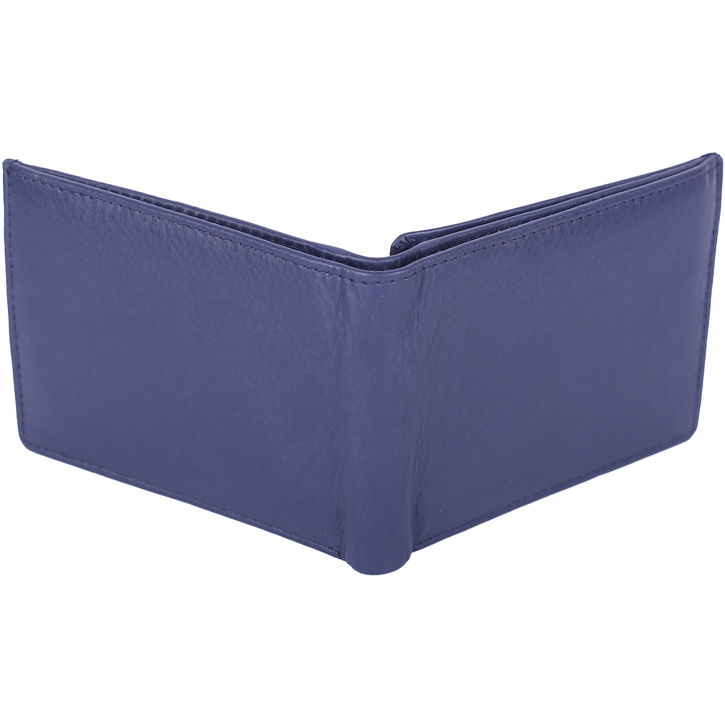 FIONA Mens Leather Bifold Wallet | Wallets For Men RFID Blocking | Genuine Leather | Extra Capacity Mens Blue Wallet |