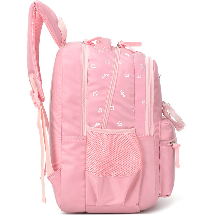 light pink school backpack