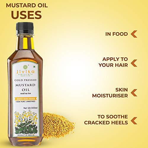 Jivika Naturals Cold-Pressed Mustard Oil 1L