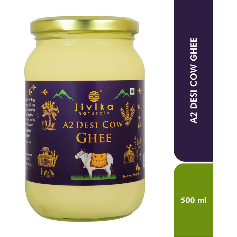 Jivika Naturals A2 Desi Cow Ghee  500ml