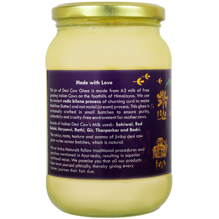 Jivika Naturals A2 Desi Cow Ghee  500ml