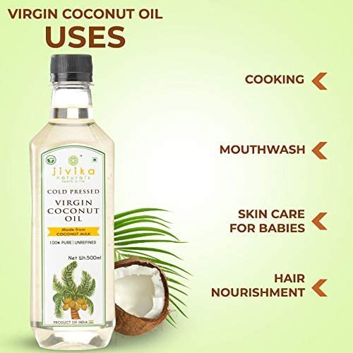 Jivika Naturals Cold-Pressed Virgin Coconut Oil 500ml