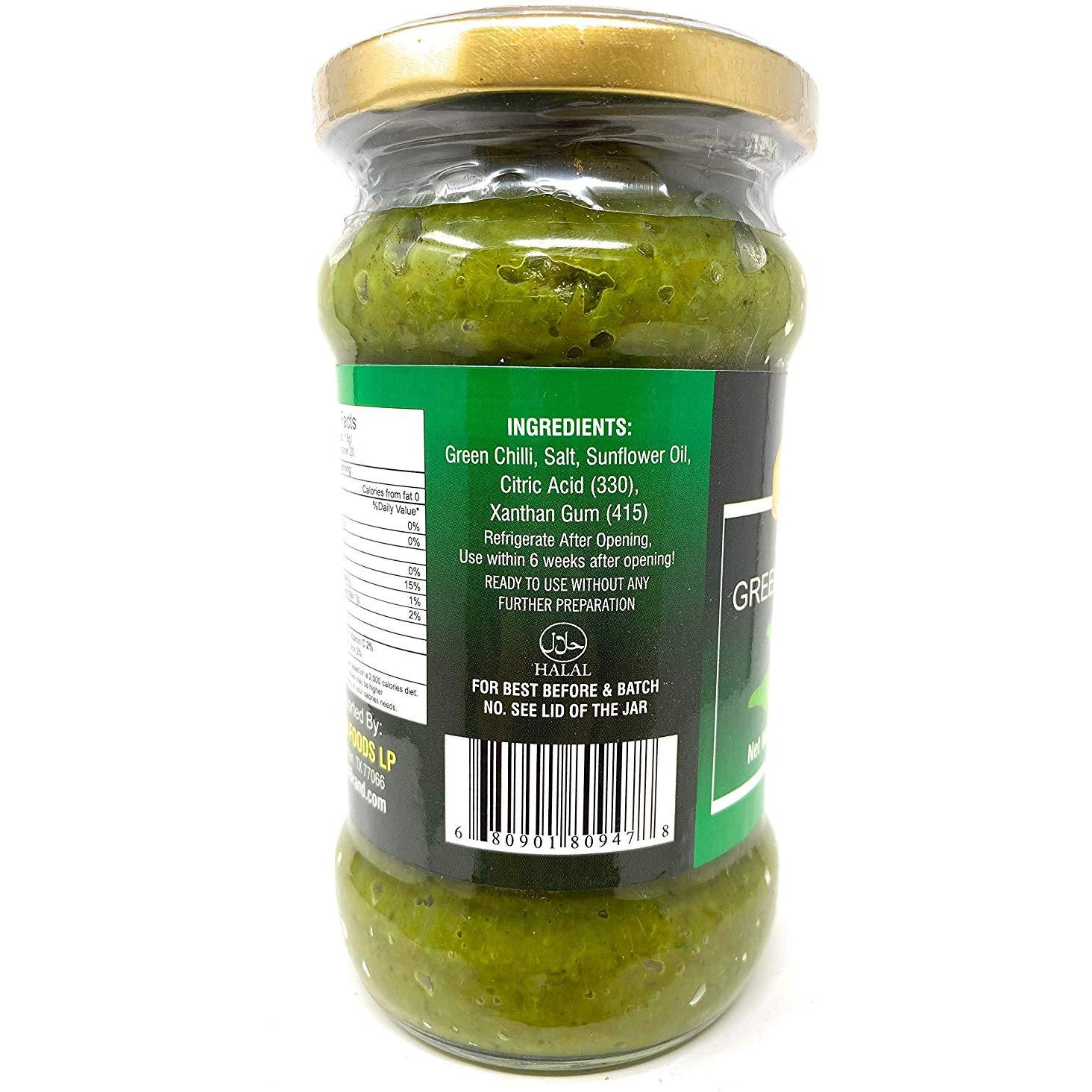Asian Kitchen Green Chilli Cooking Paste 10.58oz (300g) ~ Vegan | Glass Jar | Gluten Friendly | NON-GMO | No Colors | Indian Origin